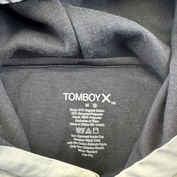 Women's TomboyX Hero Black Sweatshirts & Hoodies Preppy Casual Trendy Medium - Picture 4 of 7